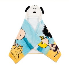 Peanuts Snoopy Kids Super Soft Bath/Pool/Beach Soft Cotton Terry Hooded Towel
