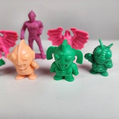 Lot of 8 Kamen Rider & Ultraman Rubber Eraser Japanese Keshi Mini Figures