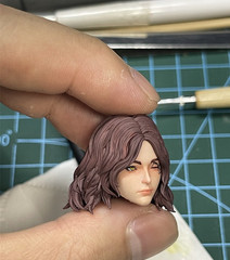 1/6 1/12 1/18 Head Sculpt Melina Girl For 12″ 6″ 3.75″ Female Figure Body Toys