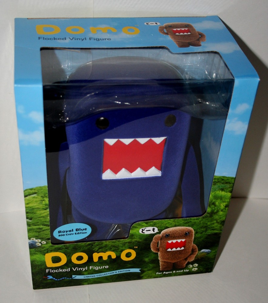 1998 Dark Horse Deluxe Royal Blue Flock Domo New Box Vinyl 8″ Figure LE 500 NOS