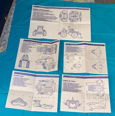 vintage G.I. GI JOE INSTRUCTIONS BLUEPRINTS LOT x5 Earthquake HISS more FREESHIP