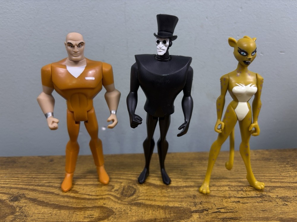 2004 DC Universe Justice League Unlimited Cheetah The Shade Lux Luthor 3 Pack