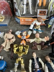 LARGE Star Wars Lot 30 Plus Pieces. Darth Vader, Luke, Hans, Leia Figure action