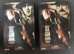 2001 SIDESHOW SIX GUN LEGENDS 12″ FIGURE SET of (2) BILLY THE KID + WYATT EARP