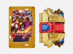 Metal Cardbot S FLAMENOVA Flame Nova Red Fire Truck Cars Transforming Robot