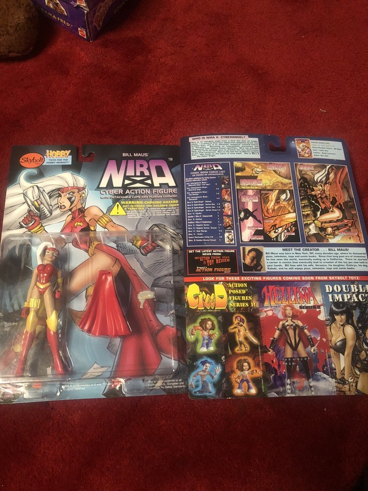 2 Unopened Nira X Cyberangel Action Figure Skybolt Toyz 1997 Bill Maus