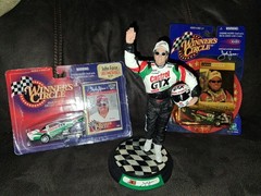 John Force Lot Collectible McFarlane Figure + Diecast Funny Cars + Trading Card