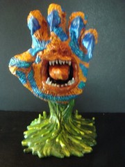 TIGER HAND Custom Kidrobot Santa Cruz Skateboards Screaming Hand Figure