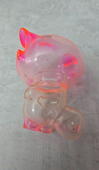 Jobi the Moon Fox Lil’ Sora Sakura soft vinyl Japanese toy figure pink clear