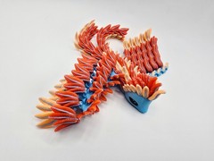 Phoenix Baby | 3D Printed Fantasy Animal | Flexible Articulated Desk Toy Pet