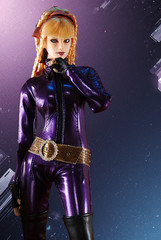 IRIS 1/6 Gunmetal Purple Catsuit Set for TBL/Phicen S07C/S10/S18/S22/S23