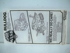K24i01611 BULLDOG W/ BORIS BUSHKIN 100% COMPLETE MASK 1985 VINTAGE ORIGINAL