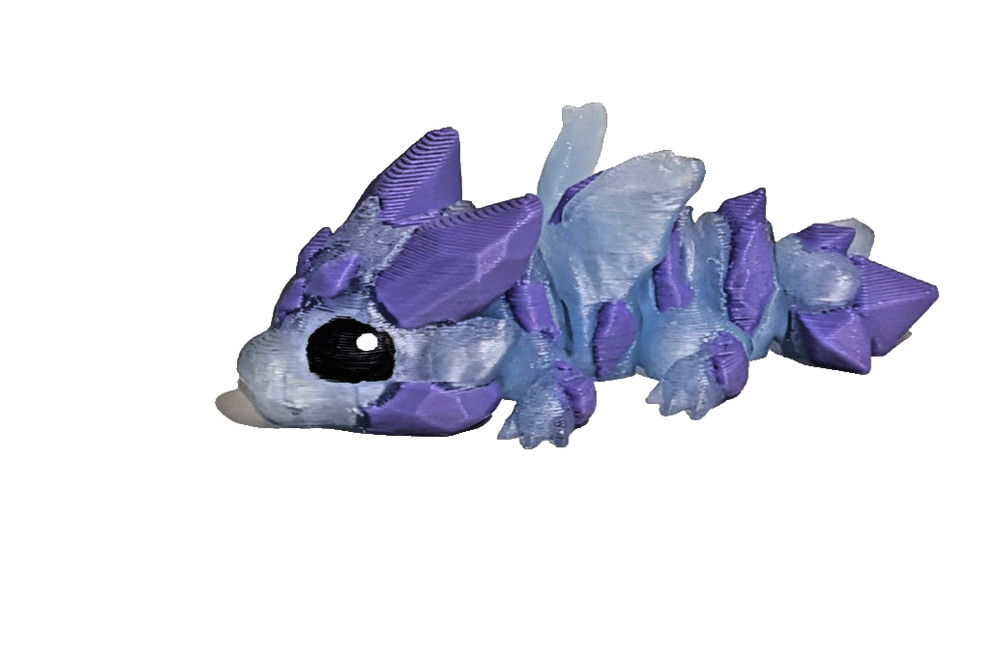3d printed hatchling dragon flexi articulated 2 inch