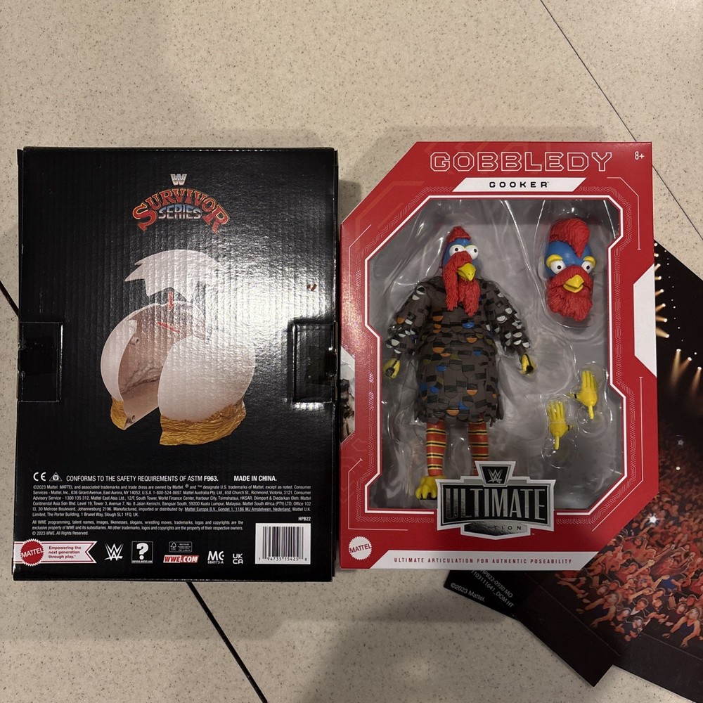 WWE Ultimate Edition Gobbledy Gooker & Egg New Sealed Amazon Exclusive Mattel