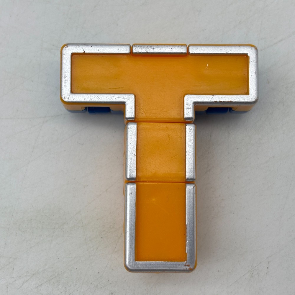 Alpha Bots Letter T Orange Blue Silver Transforming Robot Alphabet Transformers
