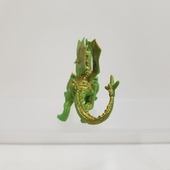 Dragon Figures – Red & Black, Green & Gold, Orange & Red – Mixed Lot of 3