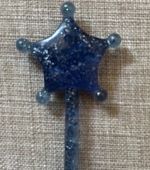 Vintage My Little Pony Princess Tiffany Royal Dark Blue Star Wand – 2”
