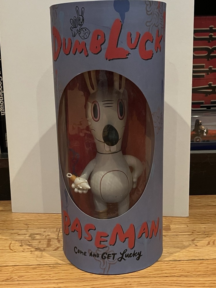 Gary Baseman 10″ White Dumb Luck Rabbit LE #98/100 • RARE