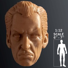 Dr. Phibes House Of Wax Vincent Price Custom Head Cast 1:12th scale