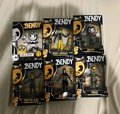 JAKKS Bendy Action Figure Set Boxed – Bendy Audrey Sammy Alice Piper