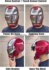 Autoking Iron Man Helmet MK5 1/1 Voice-controlled Mask Transform Cosplay Prop US