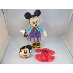 Disney Minnie Mouse Vinyl Plastic Poseable Doll with Accessories