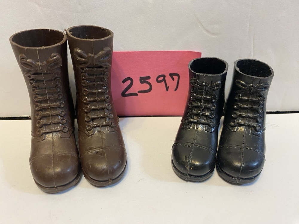 GI JOE 1964 ACTION FIGURE 2 PAIRS OF BOOTS LOT VINTAGE