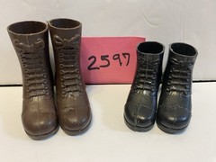 GI JOE 1964 ACTION FIGURE 2 PAIRS OF BOOTS LOT VINTAGE