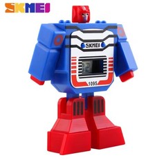 Transformers Transforming Robot Deform Blue Sport Watch Kids Birthday Gift
