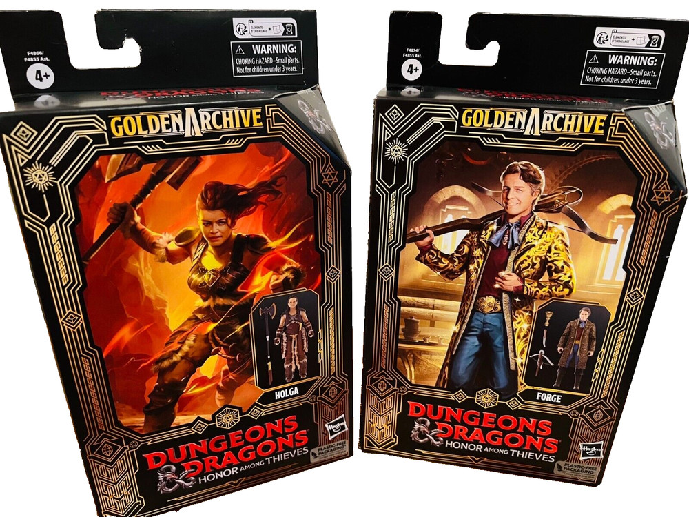 2 PC Dungeons & Dragons Honor Among Thieves Golden Archive FORGE HOLGA Figures