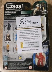 SIGNED Mark Hamill Star Wars Hasbro 2006 Luke Skywalker Figure Mint w COA