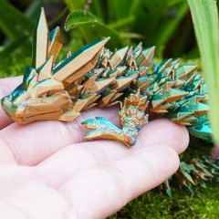 13.14inch 3D Printed Dragon Model,Articulated Animals figure,Toys Home Decor