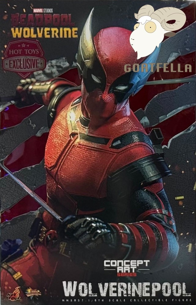 READY NEW AUTHENTIC HOT TOYS DEADPOOL & WOLVERINE WOLVERINEPOOL MMS857 CONCEPT