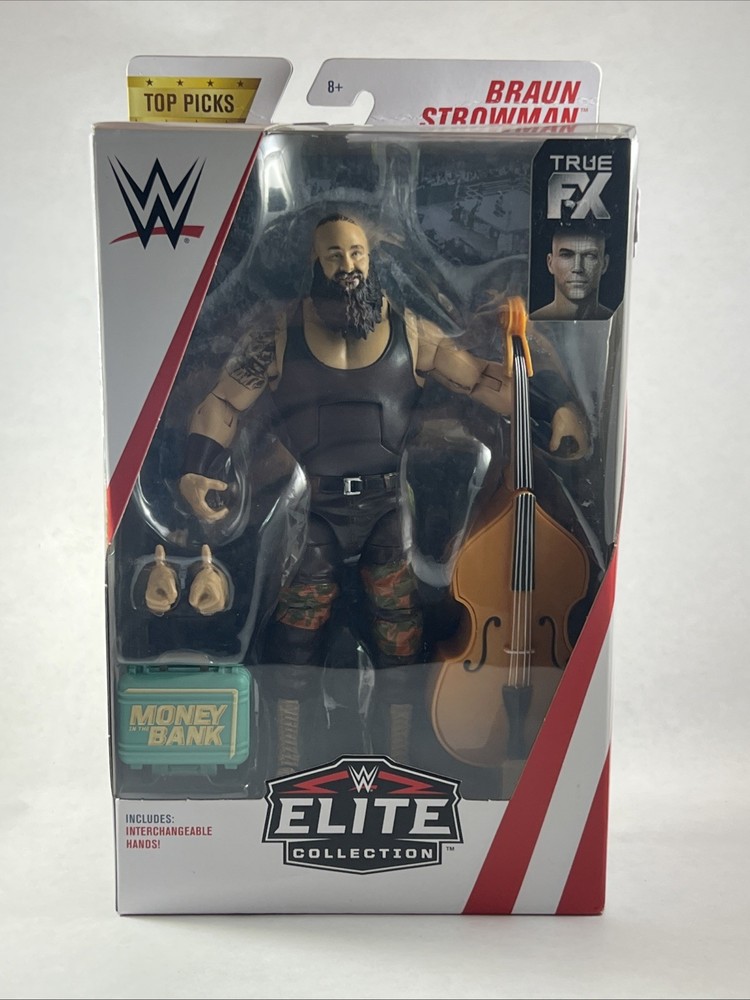 Mattel WWE Elite Top Pics Collection BRAUN STROWMAN Figure Sealed – 2019