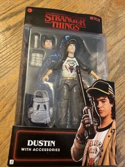 STRANGER THINGS DUSTIN 6″ ACTION FIGURE UPSIDE DOWN WITH ACCESSORIES BRAND NEW