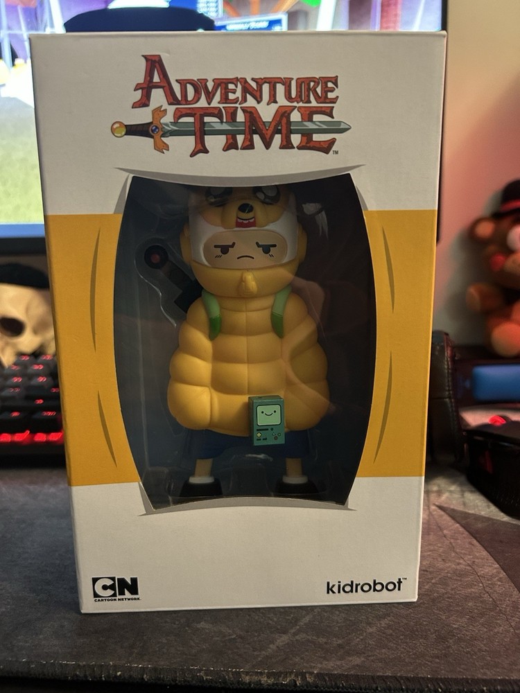 Adventure Time Kidrobot Puff Jake n Lil Finn Figure Original Color As Pictured