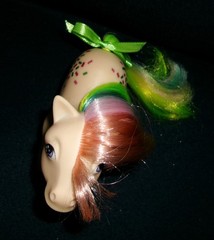 Rose: My Little Pony MLP Vintage Rainbow Pony Confetti #2 VERY GOOD glittery G1