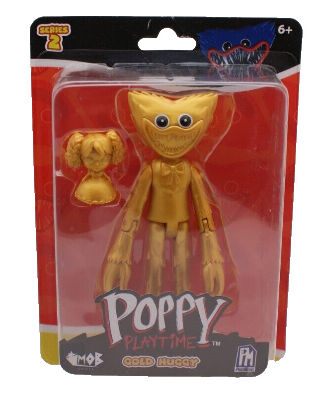 Poppy Playtime HUGGY WUGGY GOLD 5” Figure Series 2 Phat Mojo Collectable NEW