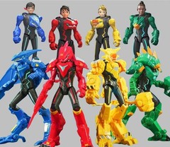 Quantum Heroes Dinoster 9″ Guardians Armored Suit Action Figure Dinosaurs Toy