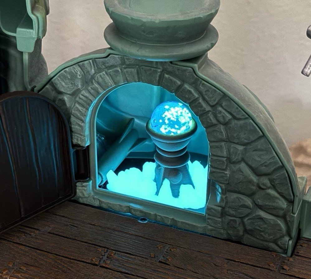 GITD Custom Castle Grayskull Orb and Short Holder by He-Bro