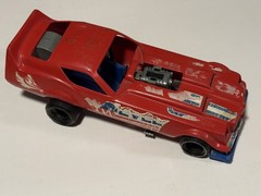 1976 Ideal Evel Knievel Funny Car Firebird Red Dragster w/ decals