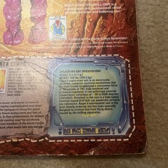 Vintage Inhumanoids Auger Figure Card Back Earth Corps