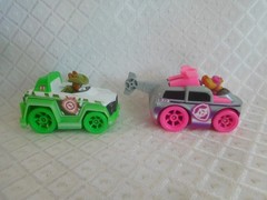 Lot of 6 Paw Patrol die cast metal vehicles Please Read