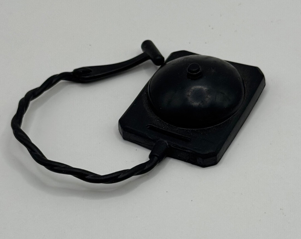 WWE Black Ring Bell Rubber Accessory Mattel Figure Prop 1/12 F2