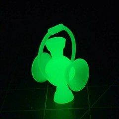 Custom Green Lantern power battery for 6in. figure 1:12 glow in the dark GID