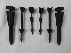 3D Printed Replacement Munitions Set of 6 Missiles for 1983 Gi Joe Sky Striker