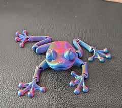Tree Frog Articulated Figure 3D Printed Handmade Collectable – Multiple colors