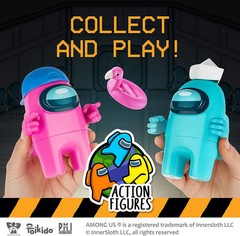 Among Us Cyan and Pink Crewmate Set PMI International