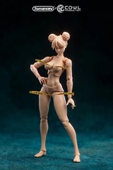 Romankey X COWL 1/12 Scale Flexible Girl Action Figure Female Body &Head 6″ Doll