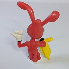 4 Vintage 1980s Dominos Pizza Avoid the Noid Bomb Advertising Mini Figure Set